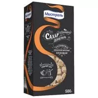 Сахар коричневый Мистраль кусковой 500 гр.