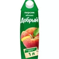 Сок Добрый Персик+Яблоко 1л. (12 шт.)