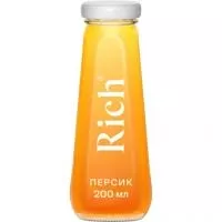 Сок Rich персиковый с мякотью, 0,2л (12)