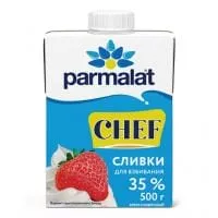 Сливки ПАРМАЛАТ 35% 500г.(12шт)