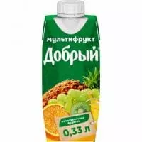 Сок Добрый Мультифрукт 0,33л. (24 шт.)
