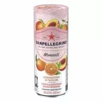 Вода San Pellegrino Мандарин Персик 0,33л. (24 шт.)