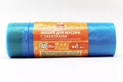 Мешки для мусора с завязками Fine Life 60л.30шт.