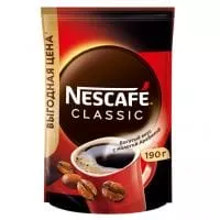 Кофе NESCAFE CLASSIC/НЕСКАФЕ КЛАССИК 190 гр м/у (1 шт) 