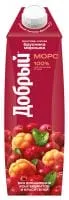 Морс Добрый Брусника+Морошка 1,0 л. (12 шт.)