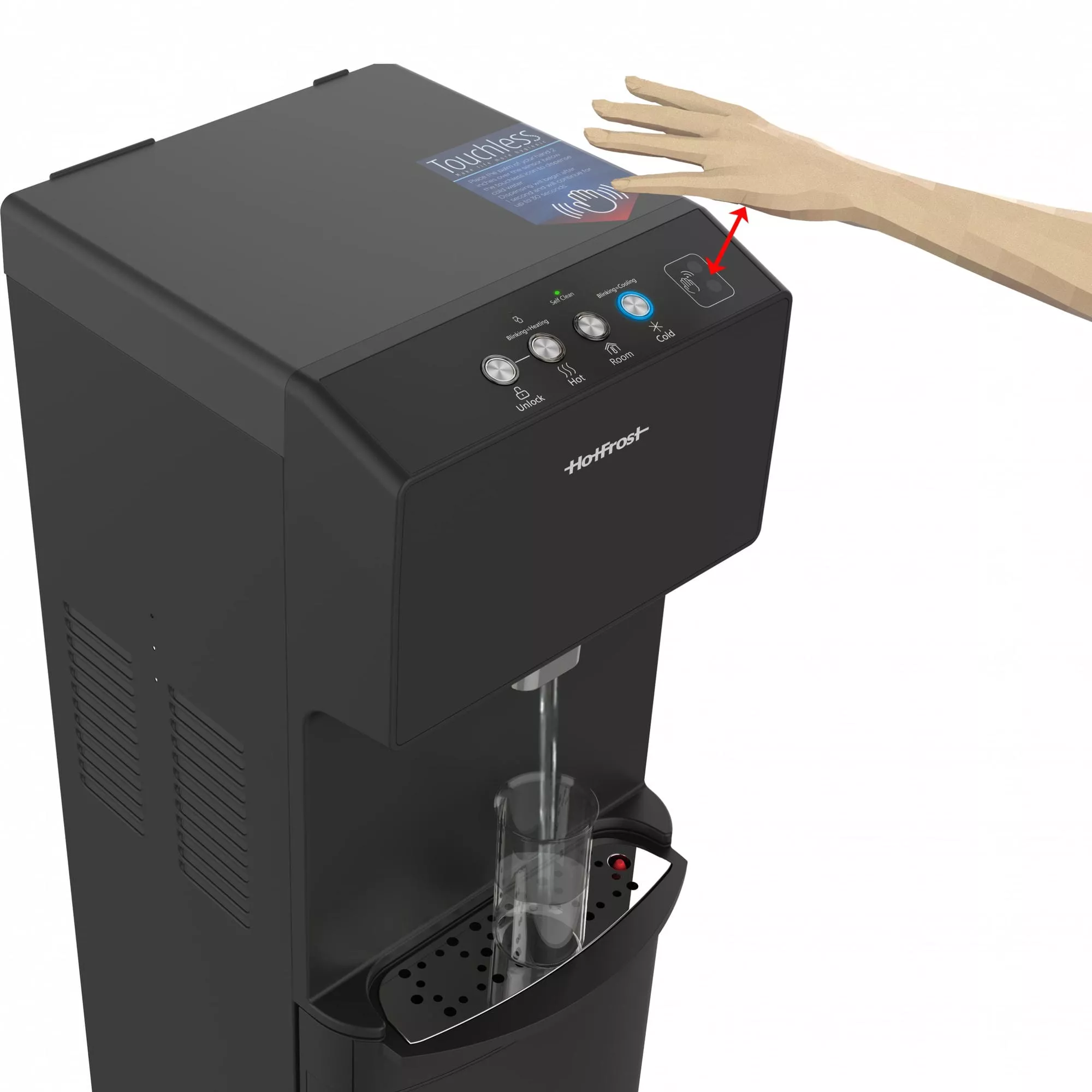 Кулер HotFrost V450AMI Black с бесконтактной подачей воды - дополнительное фото