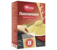 Крупа пшеничная в пакетиках для варки (5*80г), 400г. Увелка
