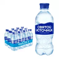 Вода Святой источник 0,33 л. газированная (12 бут.)