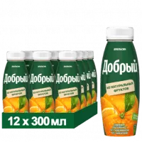 Сок ДОБРЫЙ Апельсин 0,3л (12)