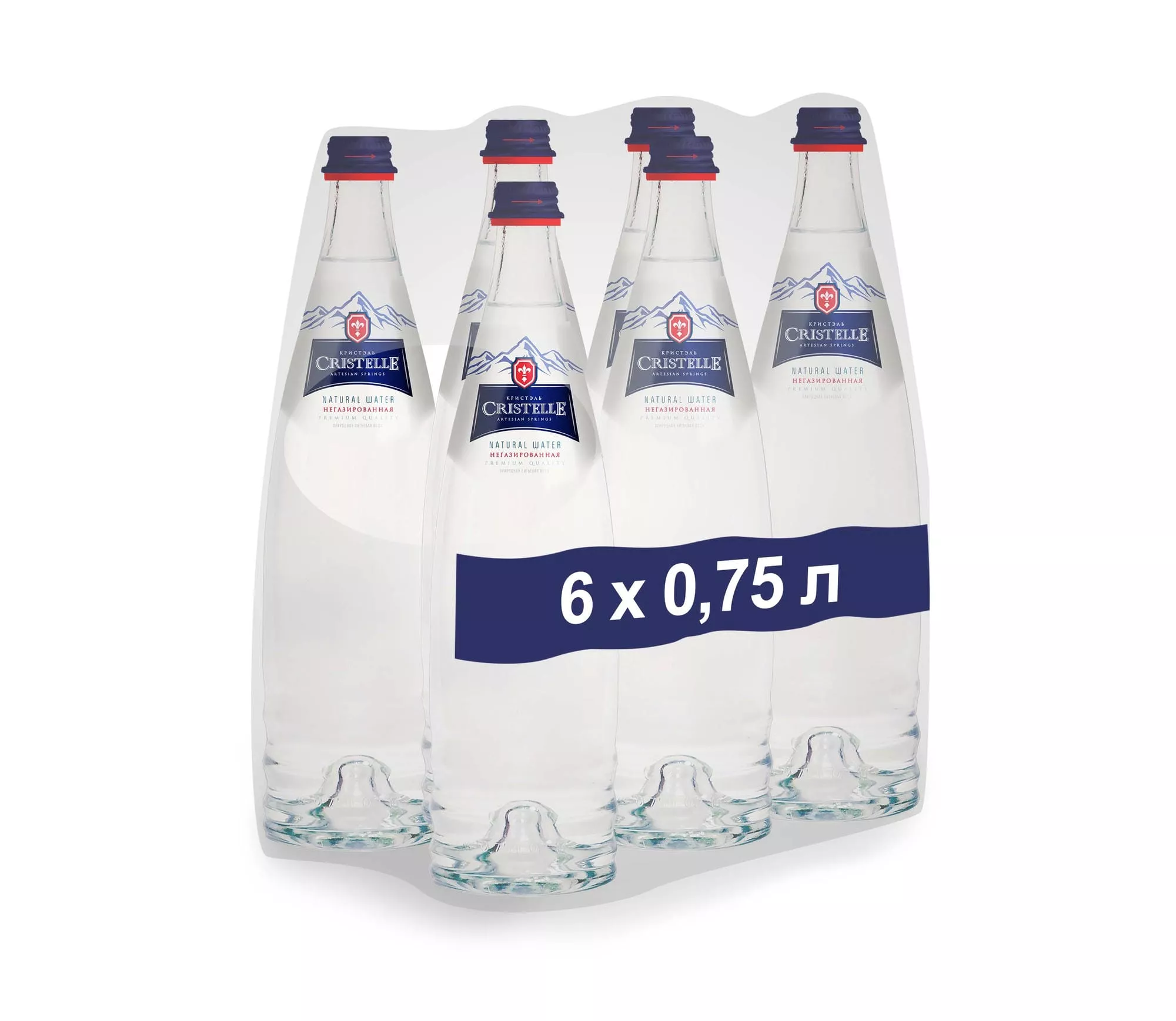 Вода Кристэль (Сristelle) 0,75 б/г. (6шт) - дополнительное фото