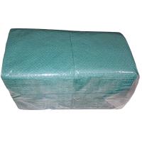Салфетки Зеленые бумажные, однослойные (400 шт)