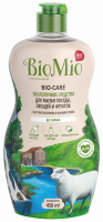 Средство для мытья посуды, овощей и фруктов BIO MIO Bio–Care без запаха, 450мл