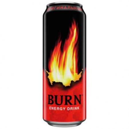 Энергетический напиток Burn 0,449л.  (12 бан.) - дополнительное фото