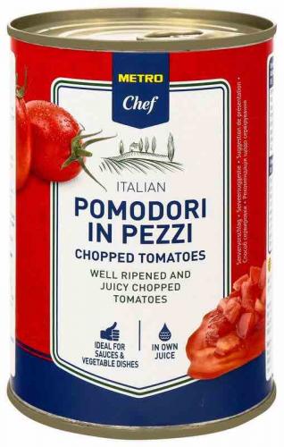 Томаты резаные Fine Life в томатном соусе 400г ж/б - дополнительное фото