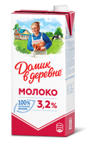 Молоко Домик в деревне 3,2% 950 мл  (12 шт)