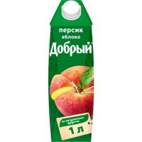 Сок Добрый Персик+Яблоко 1л. (12 шт.)