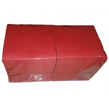 Салфетки Красные бумажные, однослойные (400 шт) - дополнительное фото