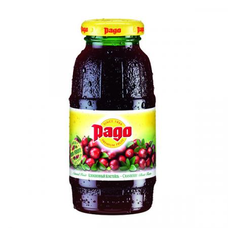 Сок Pago/Паго клюква 0.2 л. (24 бут.) - дополнительное фото