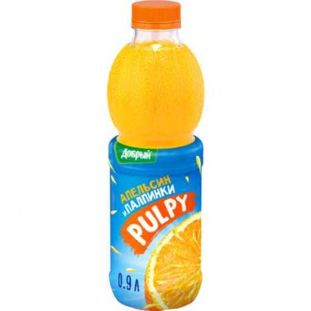 Добрый Pulpy 0,9л. Апельсин (12 шт.) - дополнительное фото