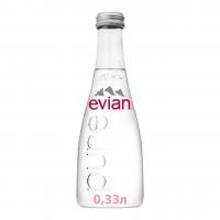 Вода Evian / Эвиан 0,33 л. без газа (20 бут.) стекло