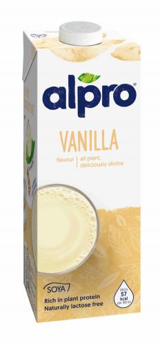 Alpro соевый напиток со вкусом ванили, обогащенный кальцием и витаминами  1л. 8шт. - дополнительное фото