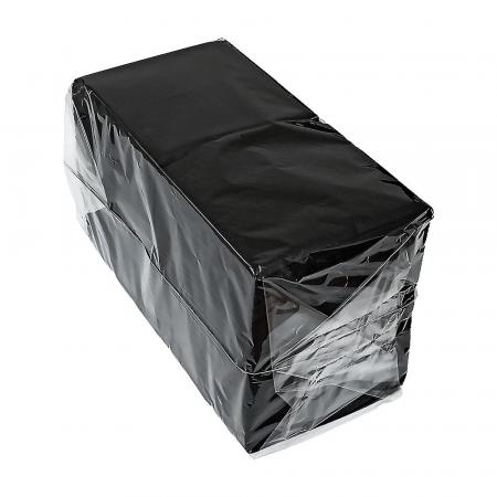 Салфетки Черные бумажные, однослойные (400 шт) - дополнительное фото